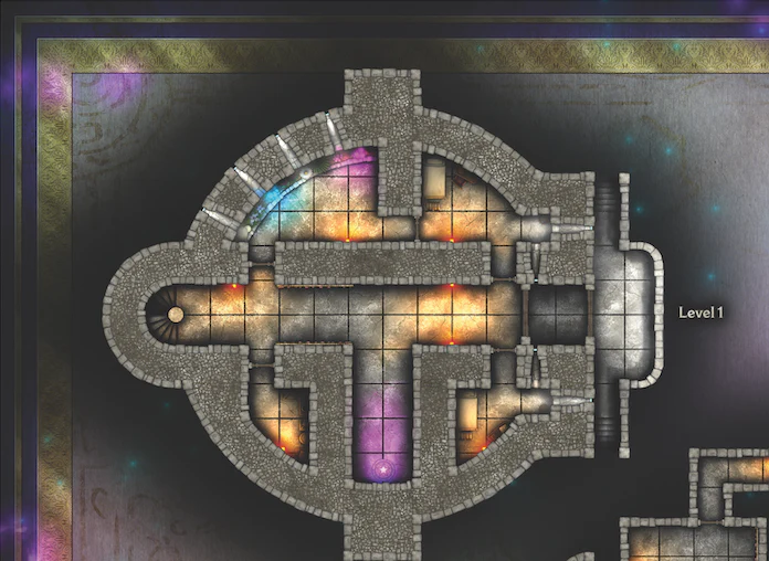 BEADLE & GRIMM'S DND DUNGEON MASTER'S GUIDE PREMIUM MAP
