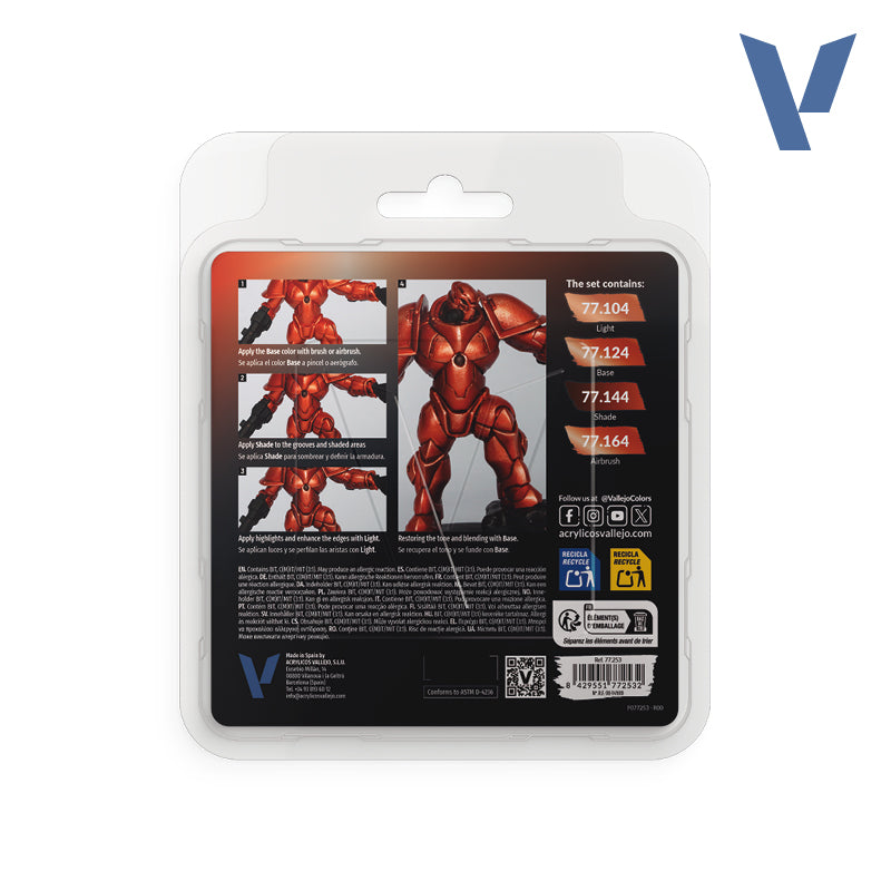VALLEJO: TRUE METALLIC METAL ANCIENT COPPER PAINT SET