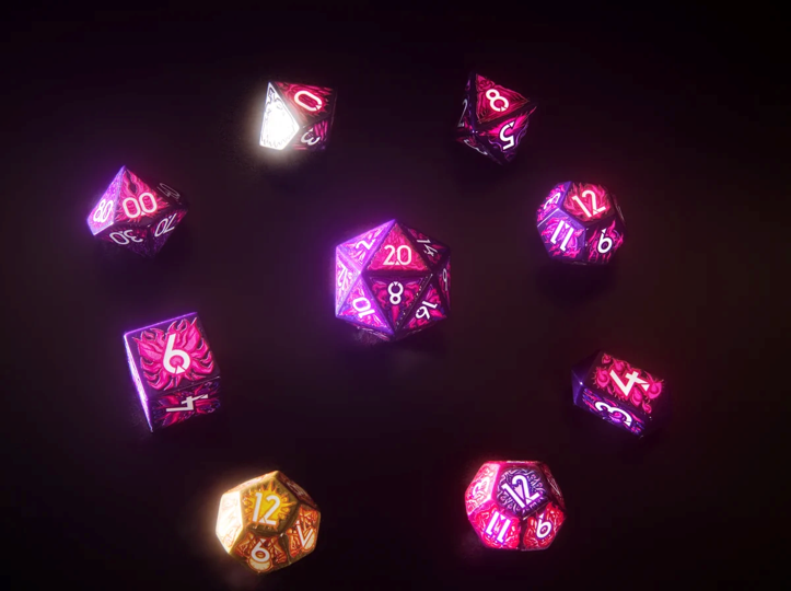 DAGGERHEART HOPE & FEAR 9-DIE RPG SET WARLOCK