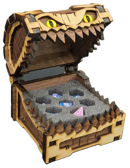 MIMIC DICE CHEST - WALNUT