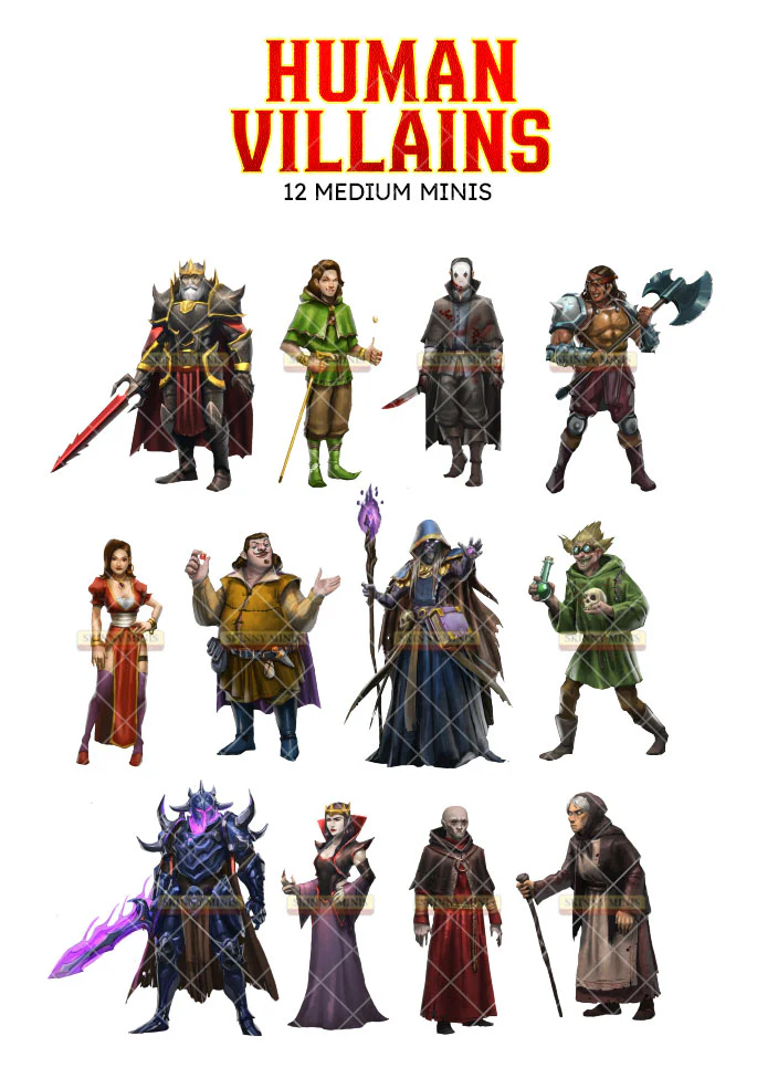 SKINNY MINIS HUMAN VILLAINS