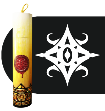 RITUAL CANDLE DICE TUBE SEAL OF YOG-SOTHOTH