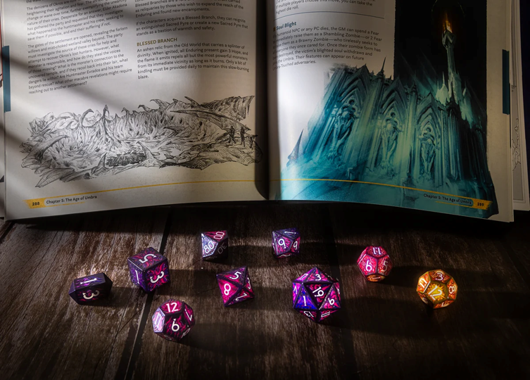 DAGGERHEART HOPE & FEAR 9-DIE RPG SET WARLOCK