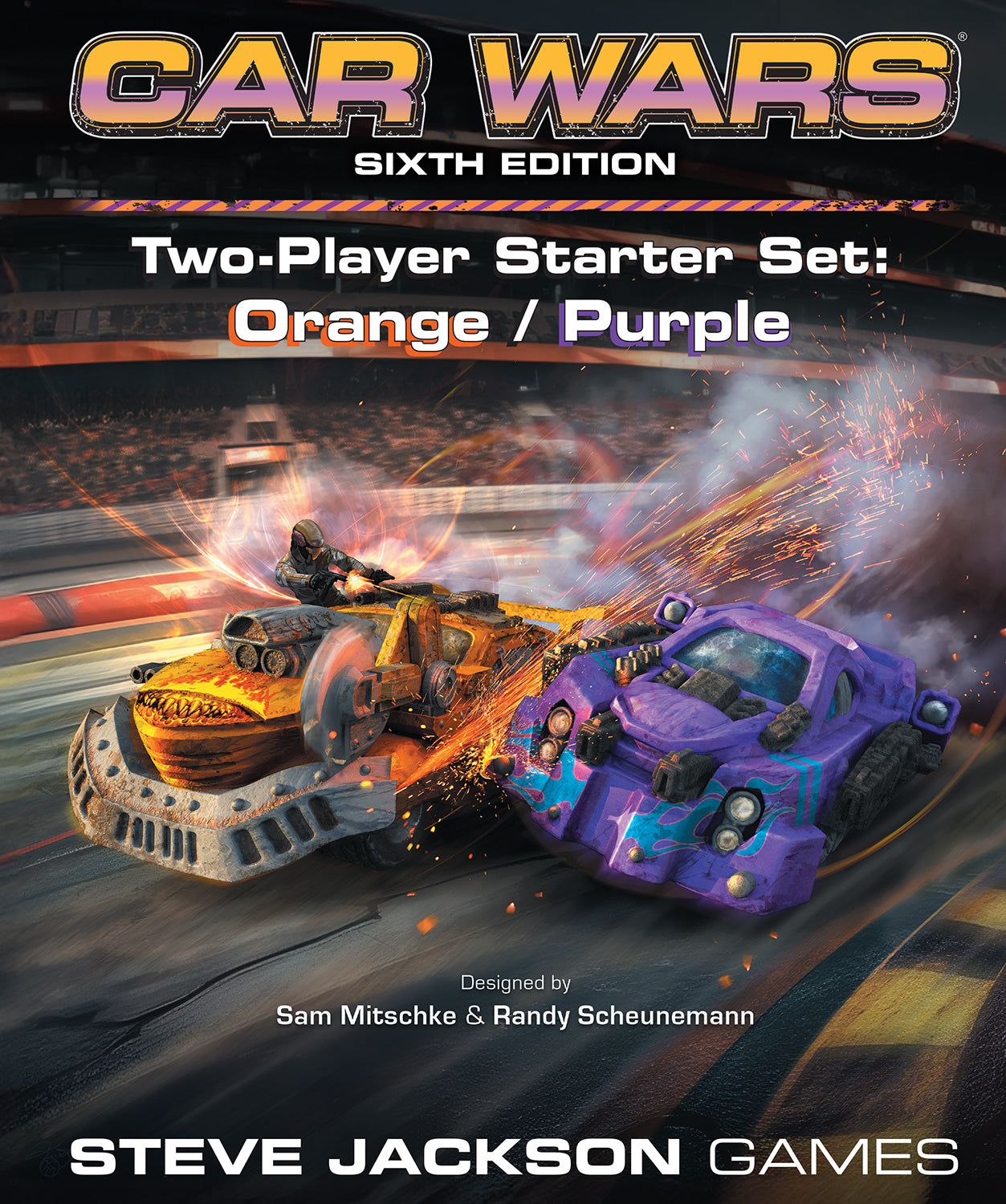 CAR WARS 6E 2-PLAYER STARTER SET ORANGE/PURPLE