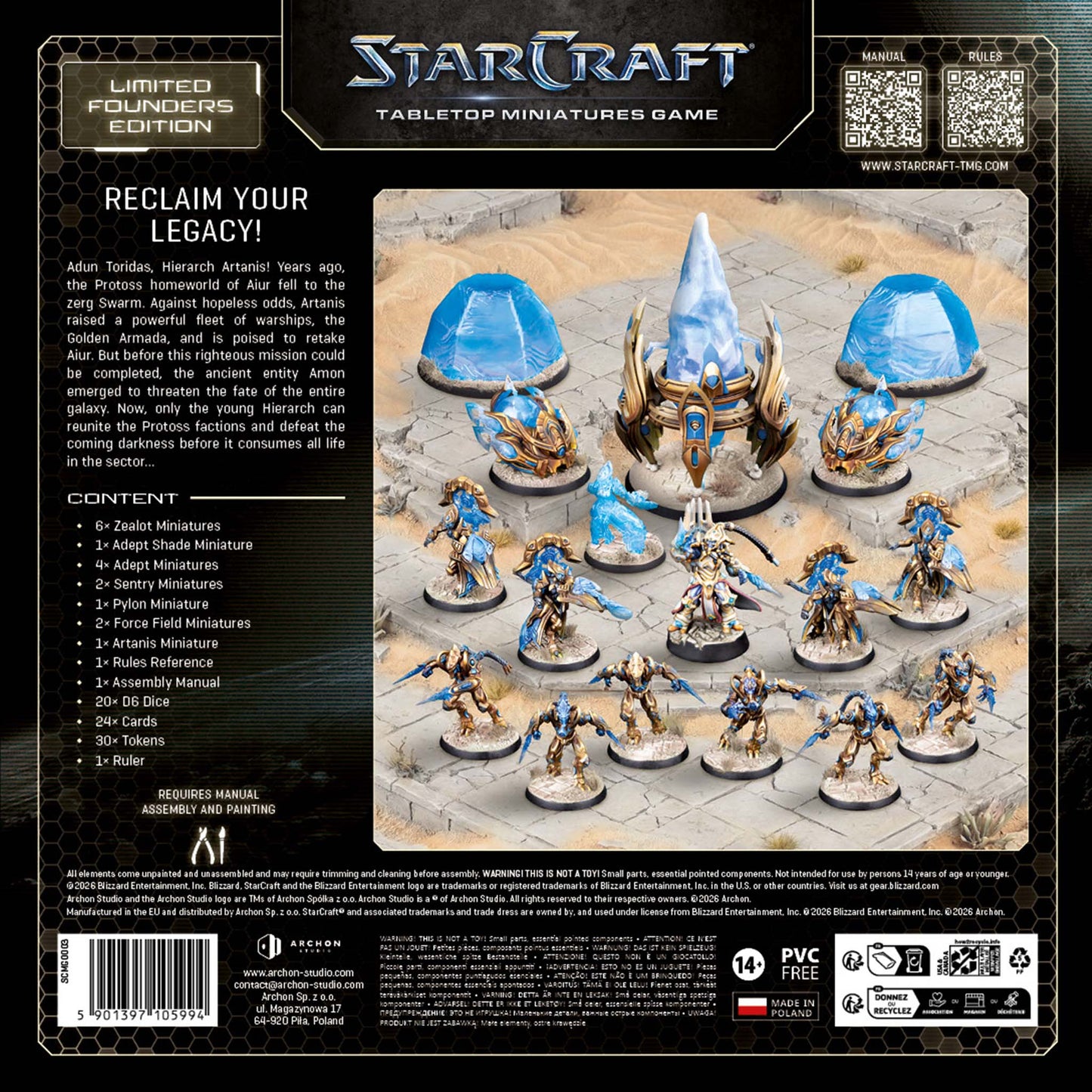 STARCRAFT PROTOSS STARTER SET FOUNDERS EDITION