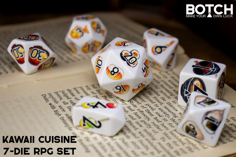 KAWAII CUISINE 7-DIE RPG SET