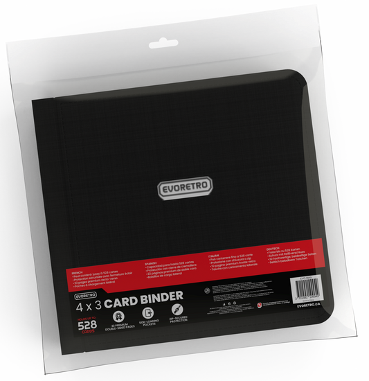 ER 4X3 BINDER WITH ZIPPER BLACK