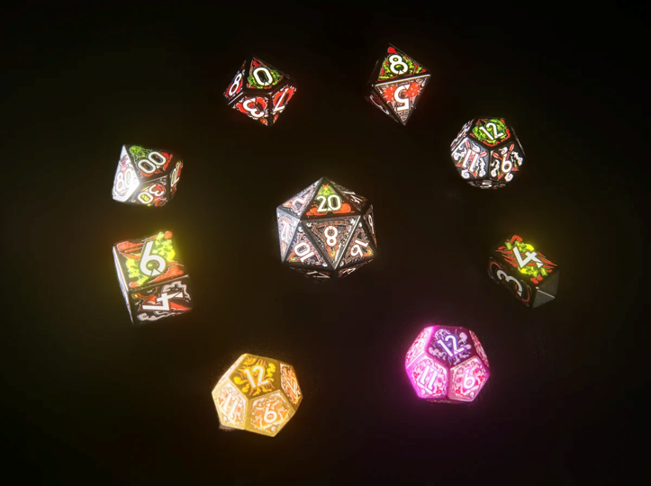 DAGGERHEART HOPE & FEAR 9-DIE RPG SET ASSASSIN