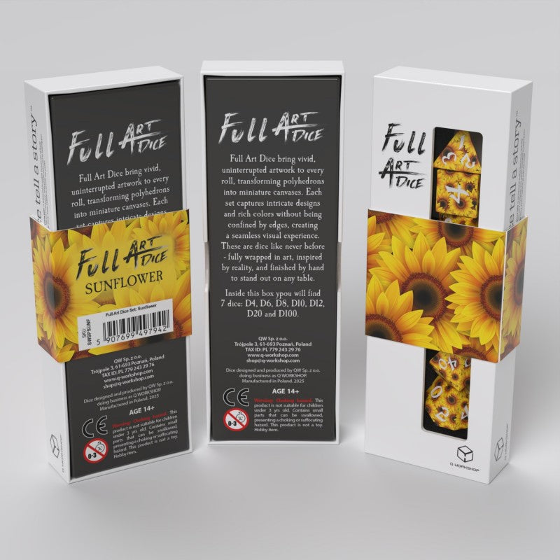 FULL ART DICE SET SUNFLOWER