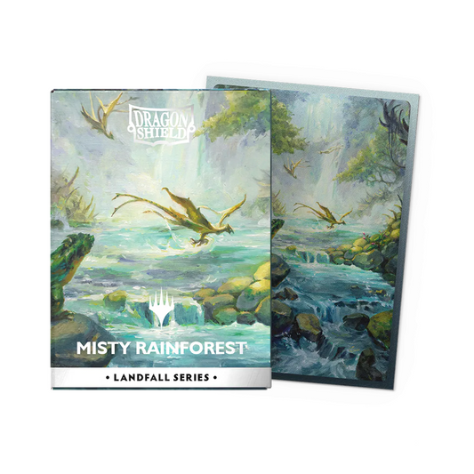 DRAGON SHIELD MAGIC THE GATHERING LANDFALL SERIES MISTY RAINFOREST