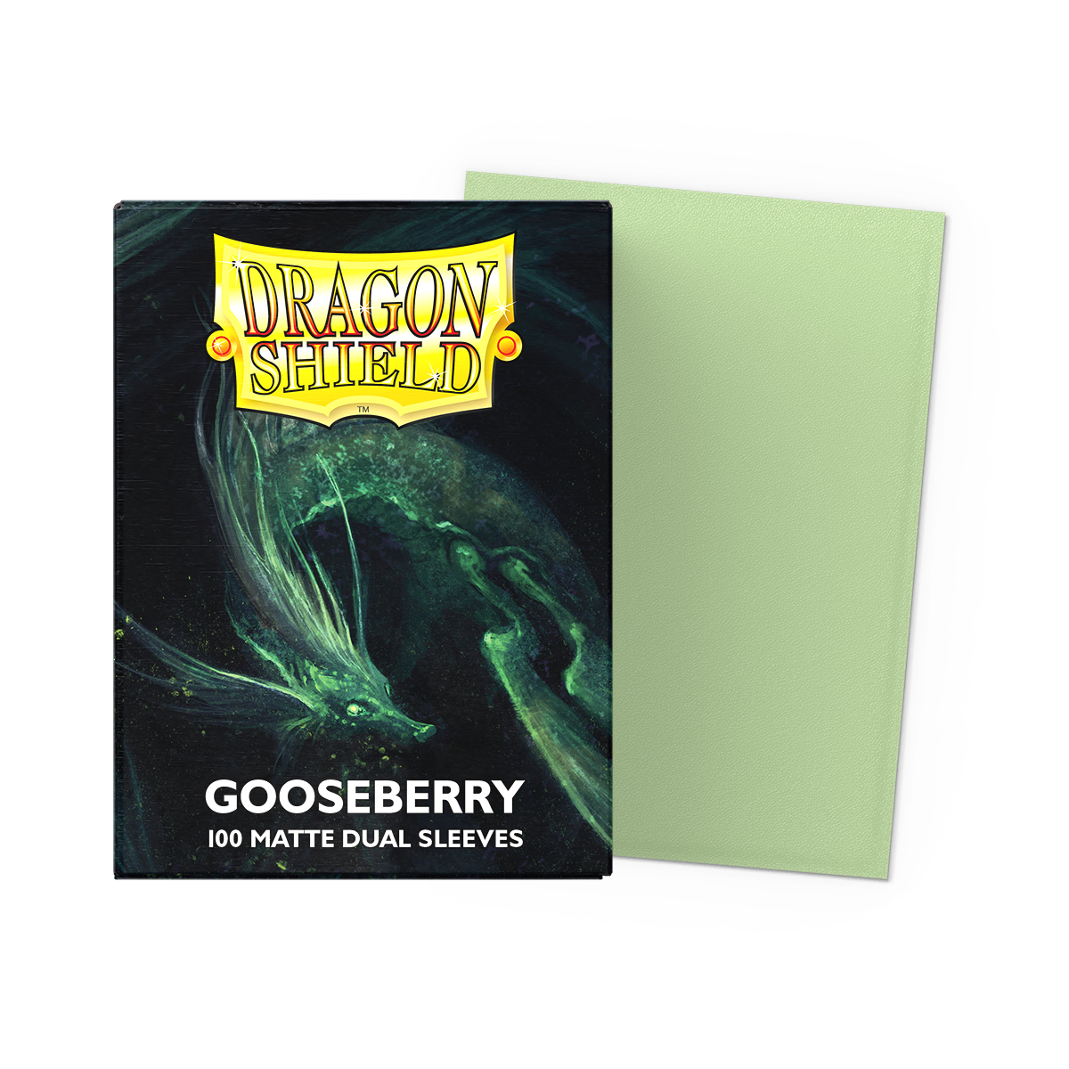 DRAGON SHIELD SLEEVES DUAL MATTE PASTELS GOOSEBERRY 100CT