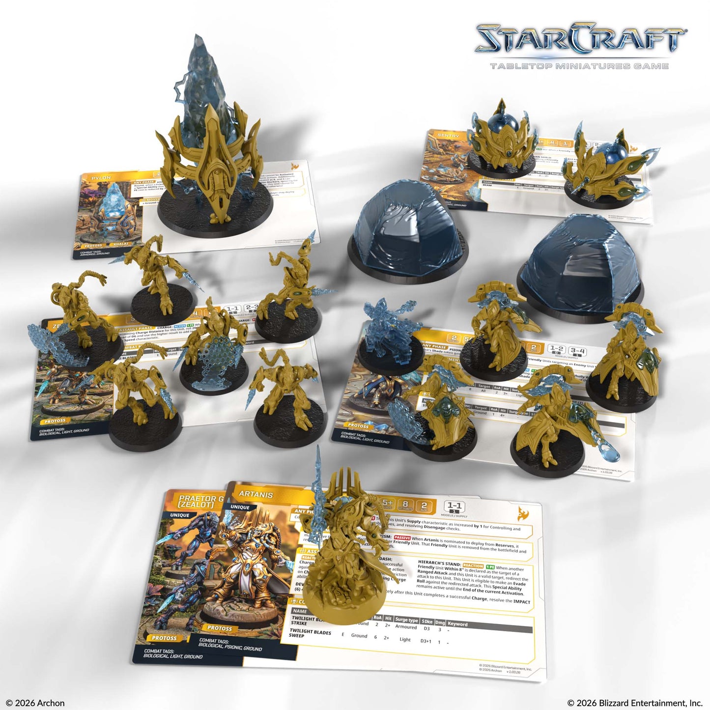 STARCRAFT PROTOSS STARTER SET FOUNDERS EDITION