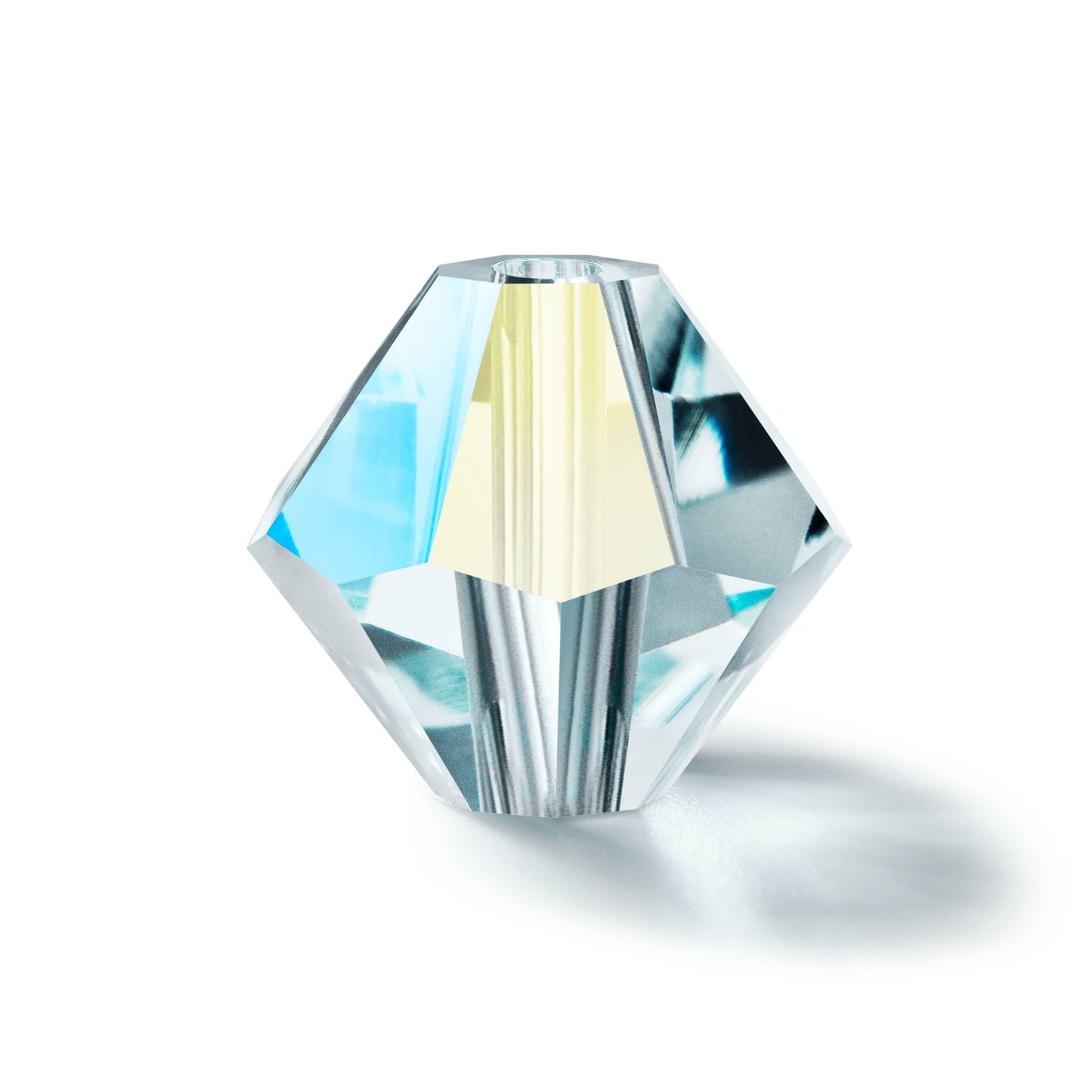Preciosa Czech Crystal Bead Rondell 6mm 36pcs 451 69 302 Silver Aquamarine AB