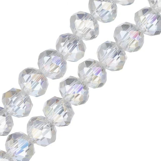 Crystal Lane Rondelle 4x6mm Transparent Crystal AB 78/Strand