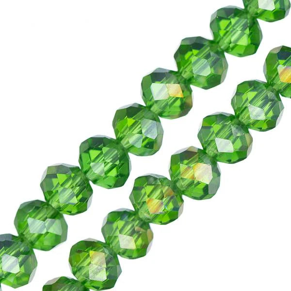 Crystal Lane Rondelle 4x6mm Transparent Green AB 78/Strand Crystal Lane Rondelle 4x6mm Transparent Green AB 78/Strand Crystal Lane Rondelle 4x6mm Transparent Green AB 78/Strand