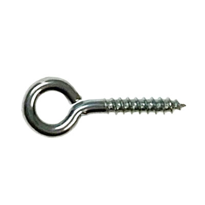 Screw Eyes - Steel - 3/4 Silver