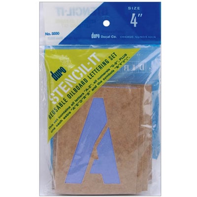Stencil Kit Alphabet - 4" Tall