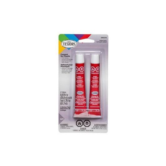 TES290278 TESTOR TUBE GLUE, 2 pack