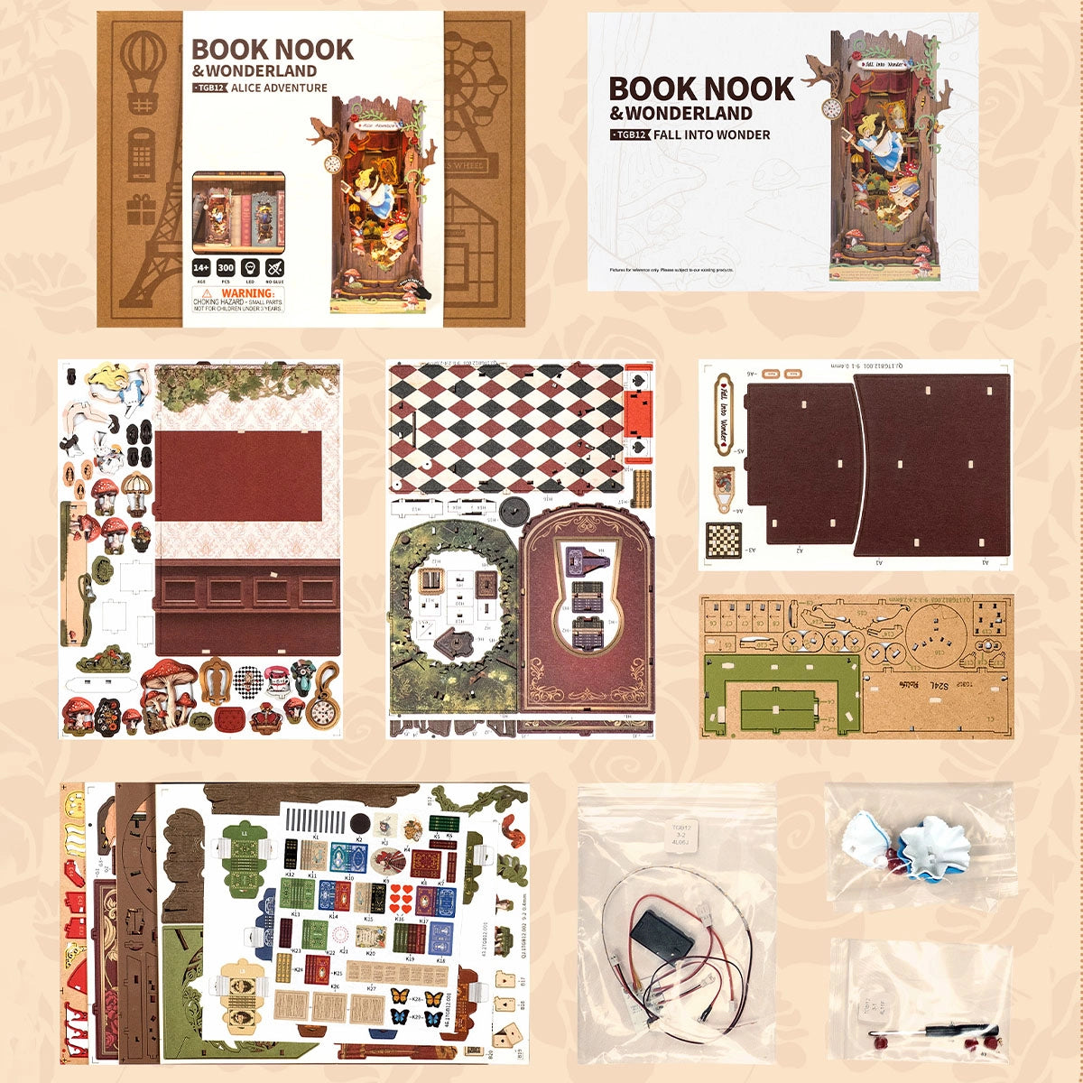 Rolife DIY Book Book Kit - Fall into Wonder TGB12