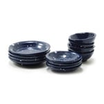 Miniature - Blue Enamelware Dishes 12pc