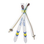 Miniature - Skis With Poles