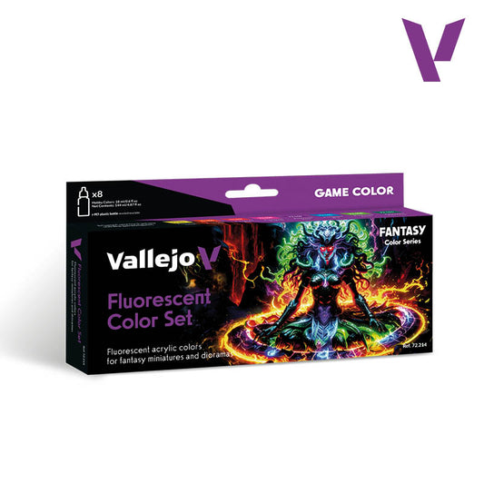 VALLEJO: 72.214 Fluorescent Color Set