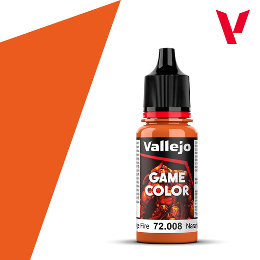 Vallejo Game Color –72.008 Orange Fire
