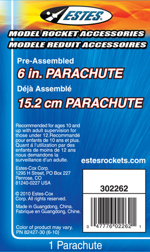 002262 - 6 Inch Printed Parachute