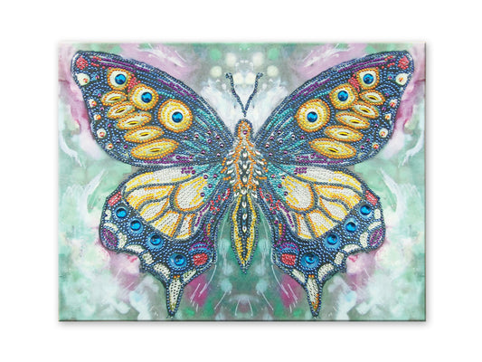 Craft Medley Diamond Painting Canvas Art Kit-Elegant Butterfly