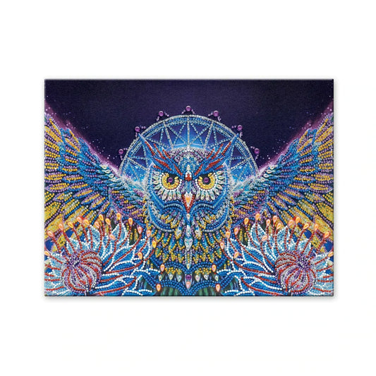 Craft Medley Diamond Painting Canvas Art Kit-Owl