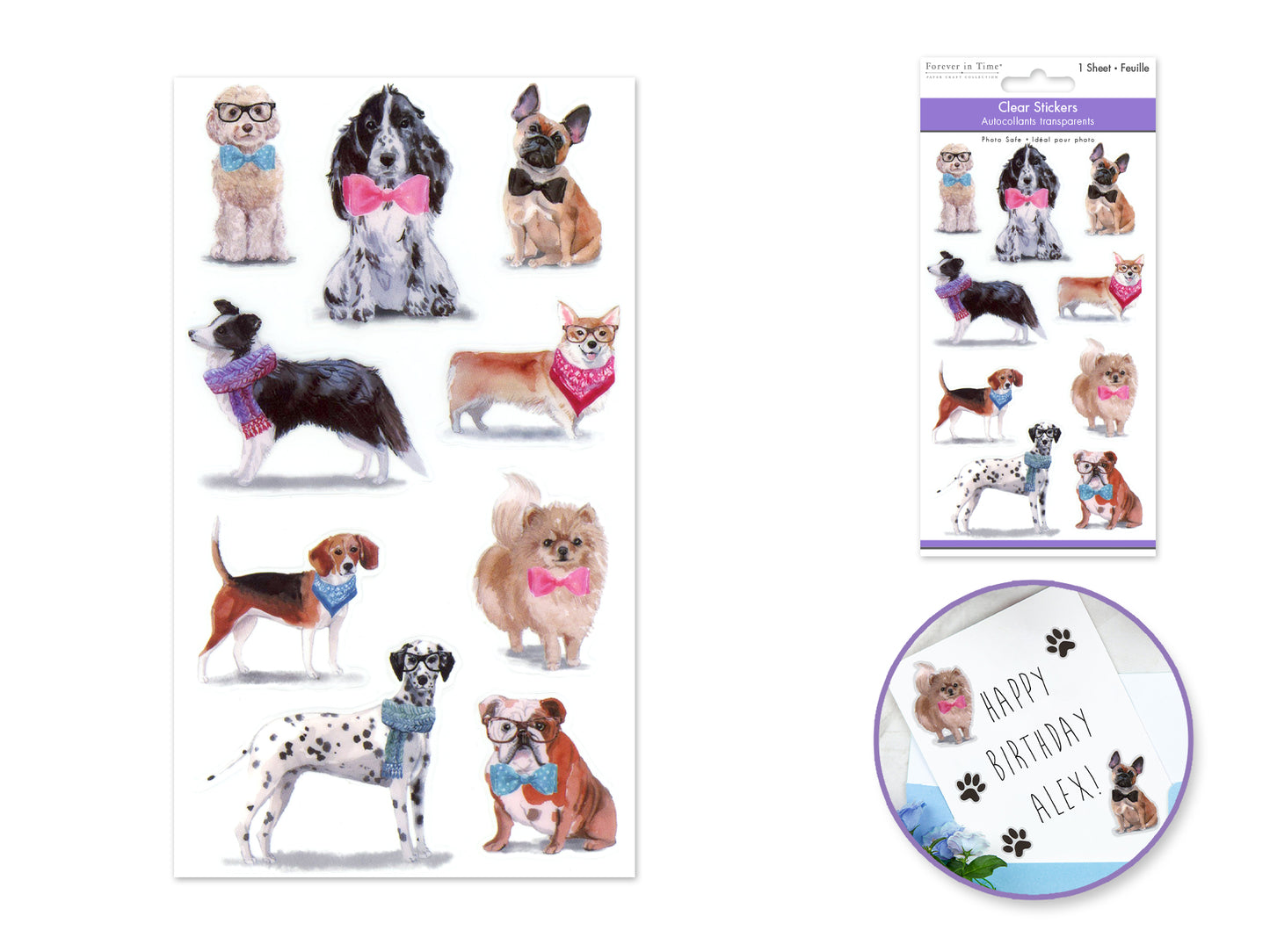 Paper Craft Stickers: 3.9"x6.9" Clear