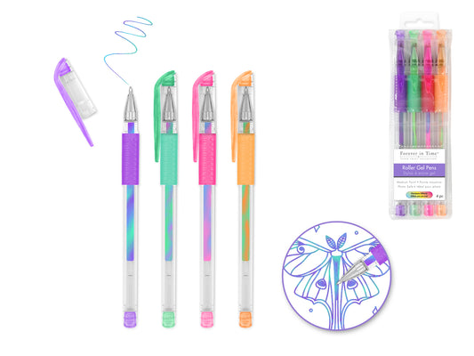 Scrapbook Gel Pens: 4/pack Acidfree Assorted PhotoSafe - Rainbow Effects