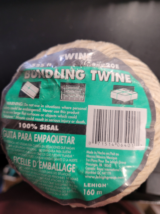 Lehigh Group SP20E-8P Twine Sisal Enviro Safe 525 Ft.