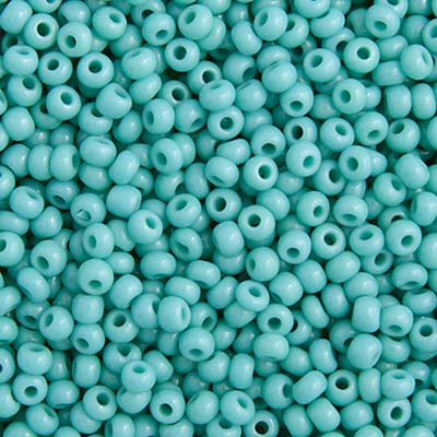 CZECH SEEDBEAD  VIAL 10/0 OPAQUE TURQUOISE
