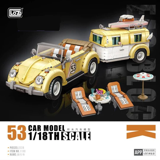 Station Wagon | LOZ 1130 Mini Block Building Bricks Vehicle Model Set