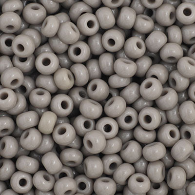 Czech Seed Bead 11/0 Opaque Grey apx23g