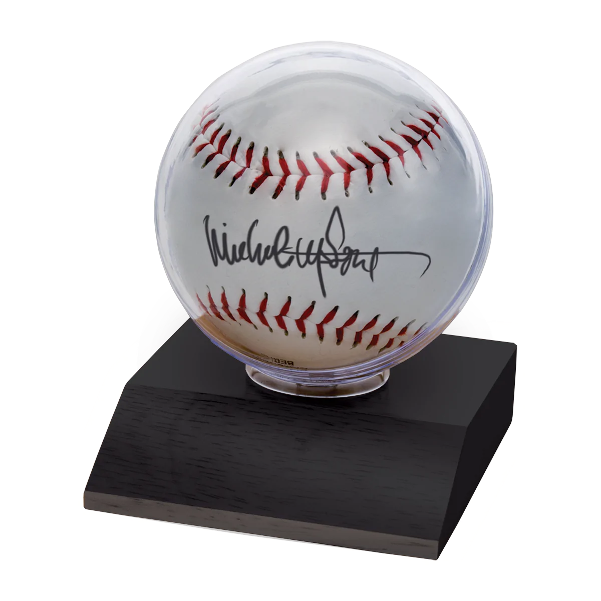 Baseball Wood Base Display Holder