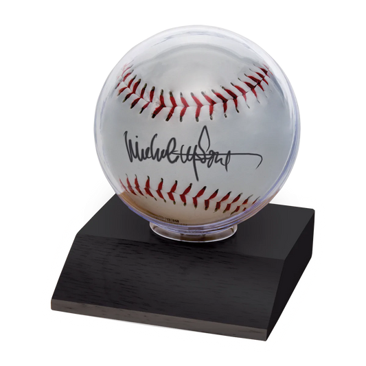 Baseball Wood Base Display Holder