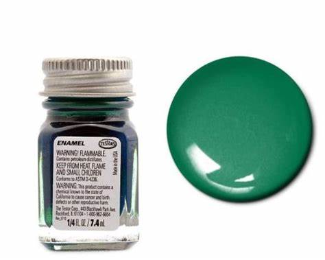 Testors 1530 Enamel Green Metal Flake 1/4 oz