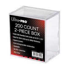 2-Piece 200 Count Clear Card Storage Box