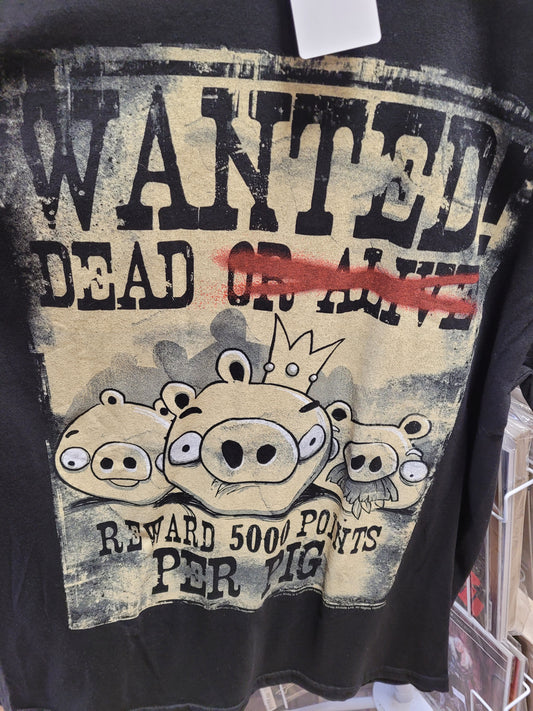 Angry Birds Wanted Dead or Poster T-Shirt