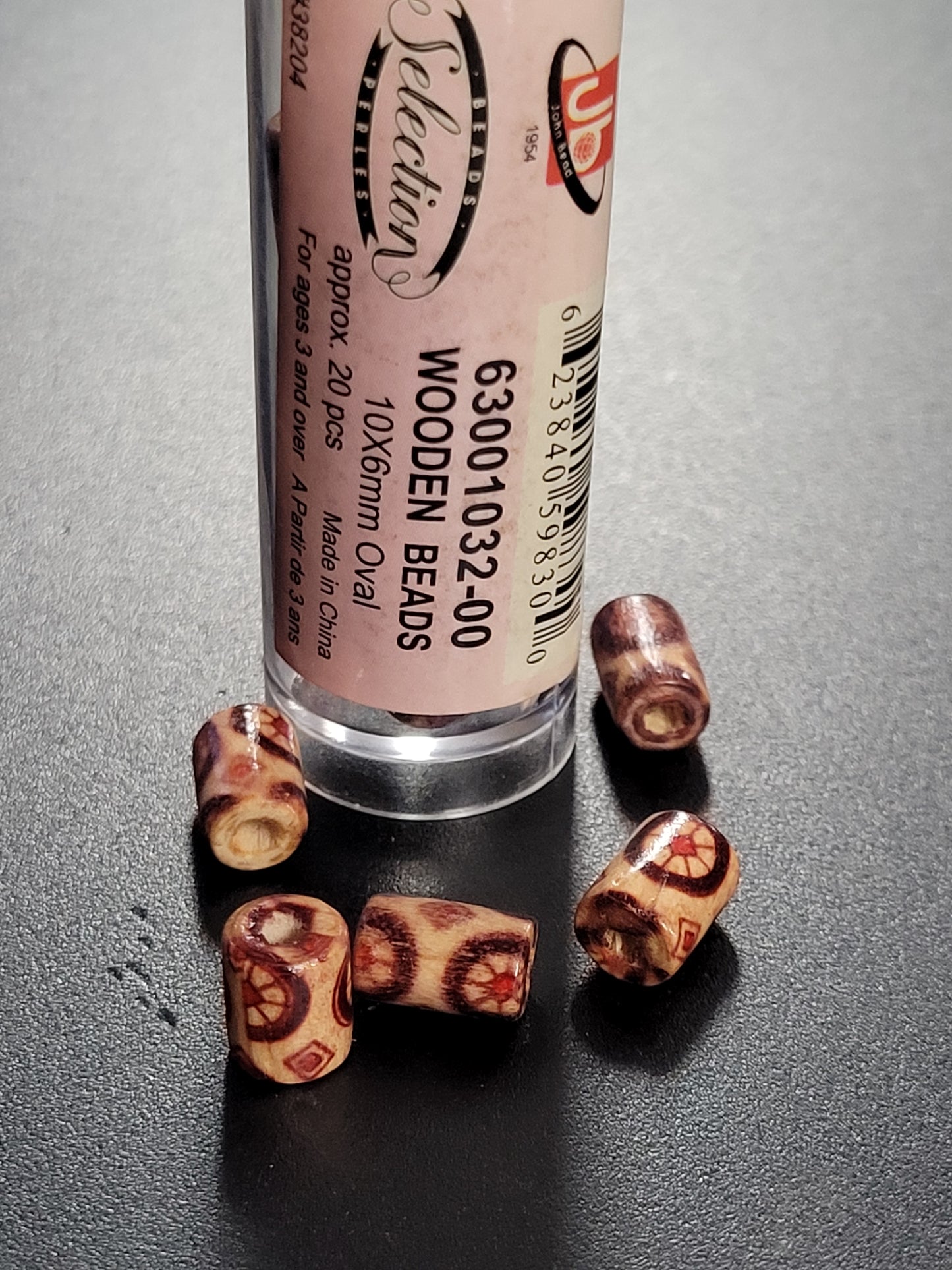 Wooden Beads 10x6mm Oval
