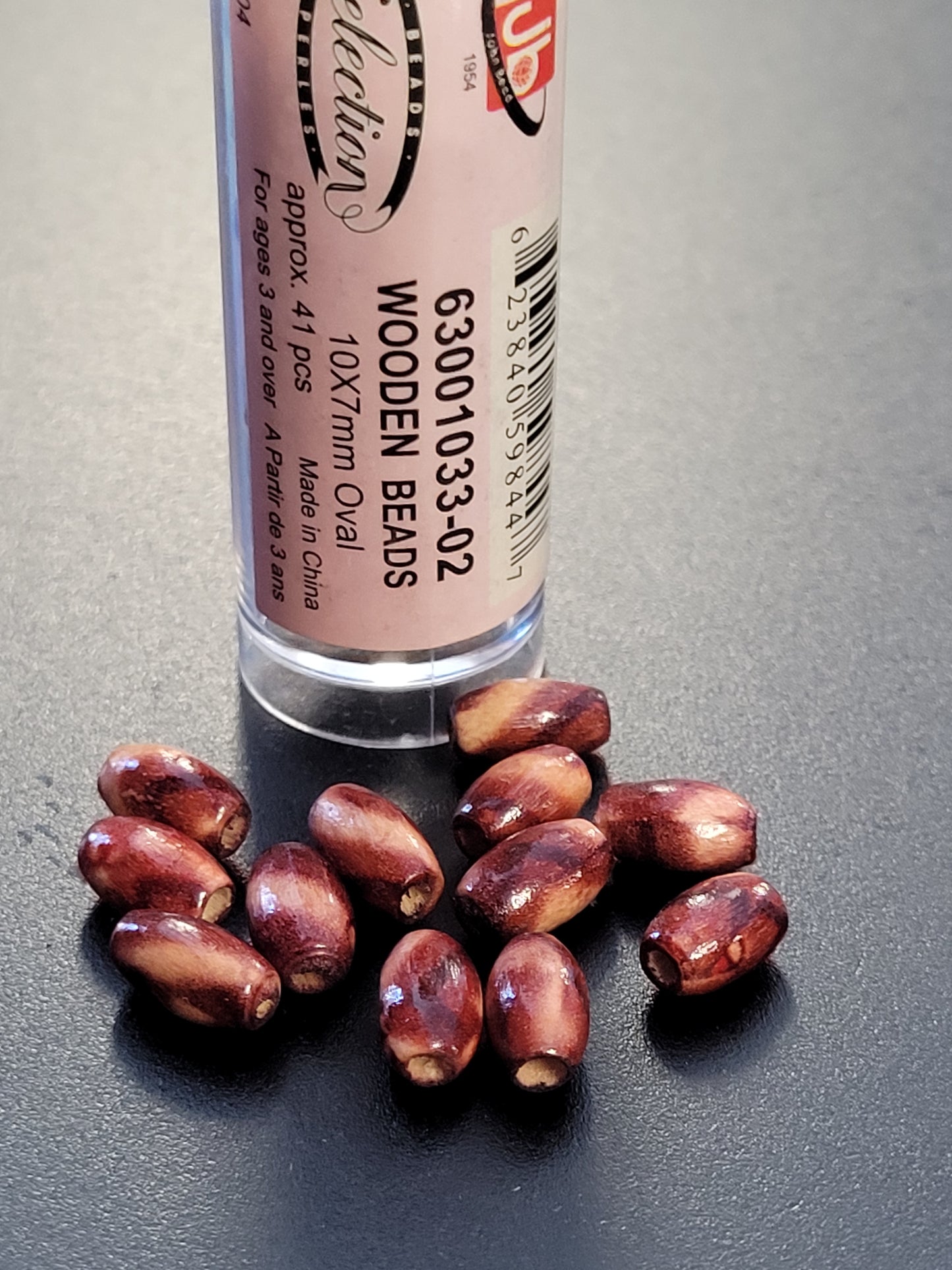 Wooden Beads 10x7mm Oval