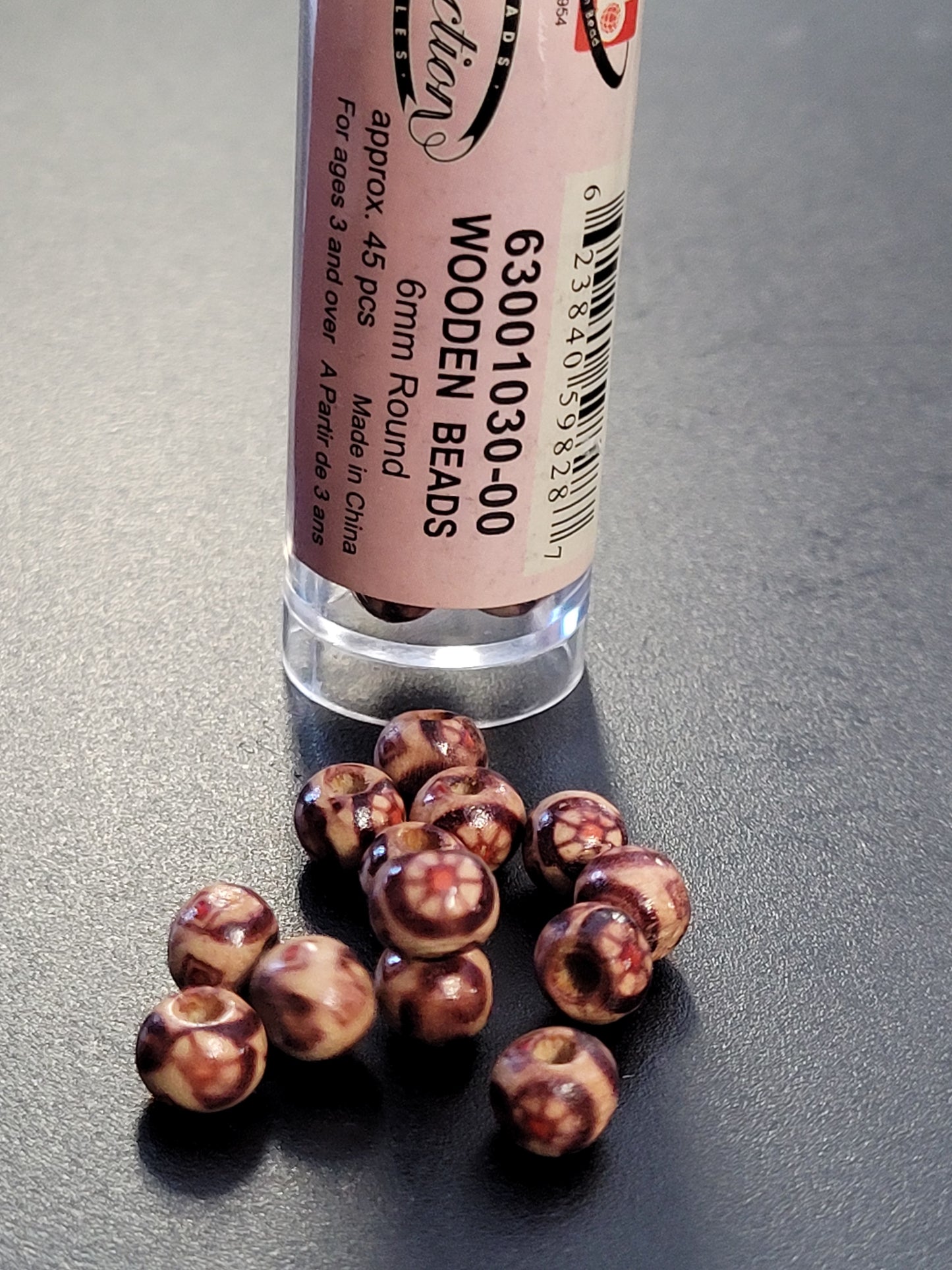 Wooden Beads 6mm Round