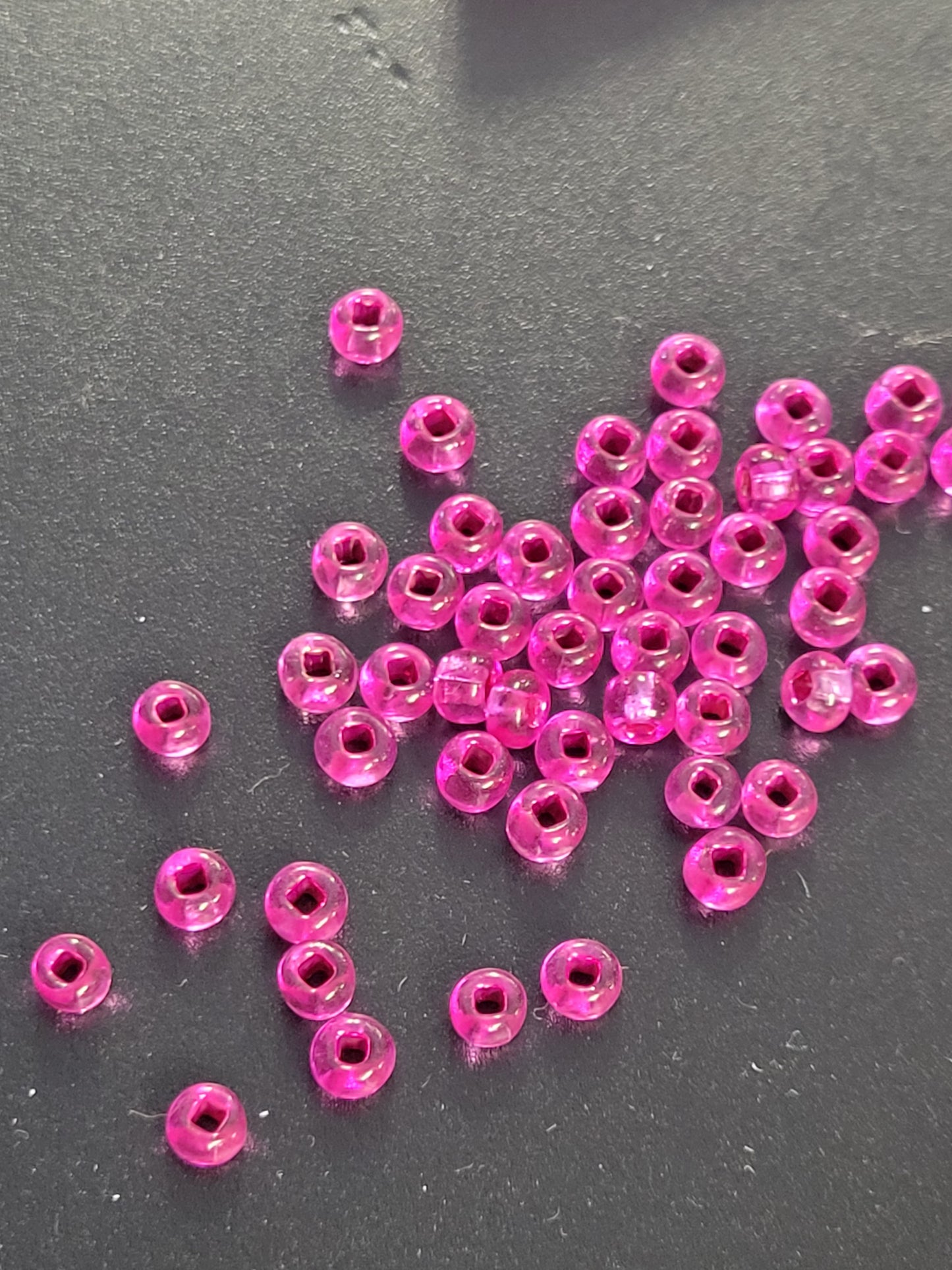 DARK PINK SILVER LINED Seed Bead