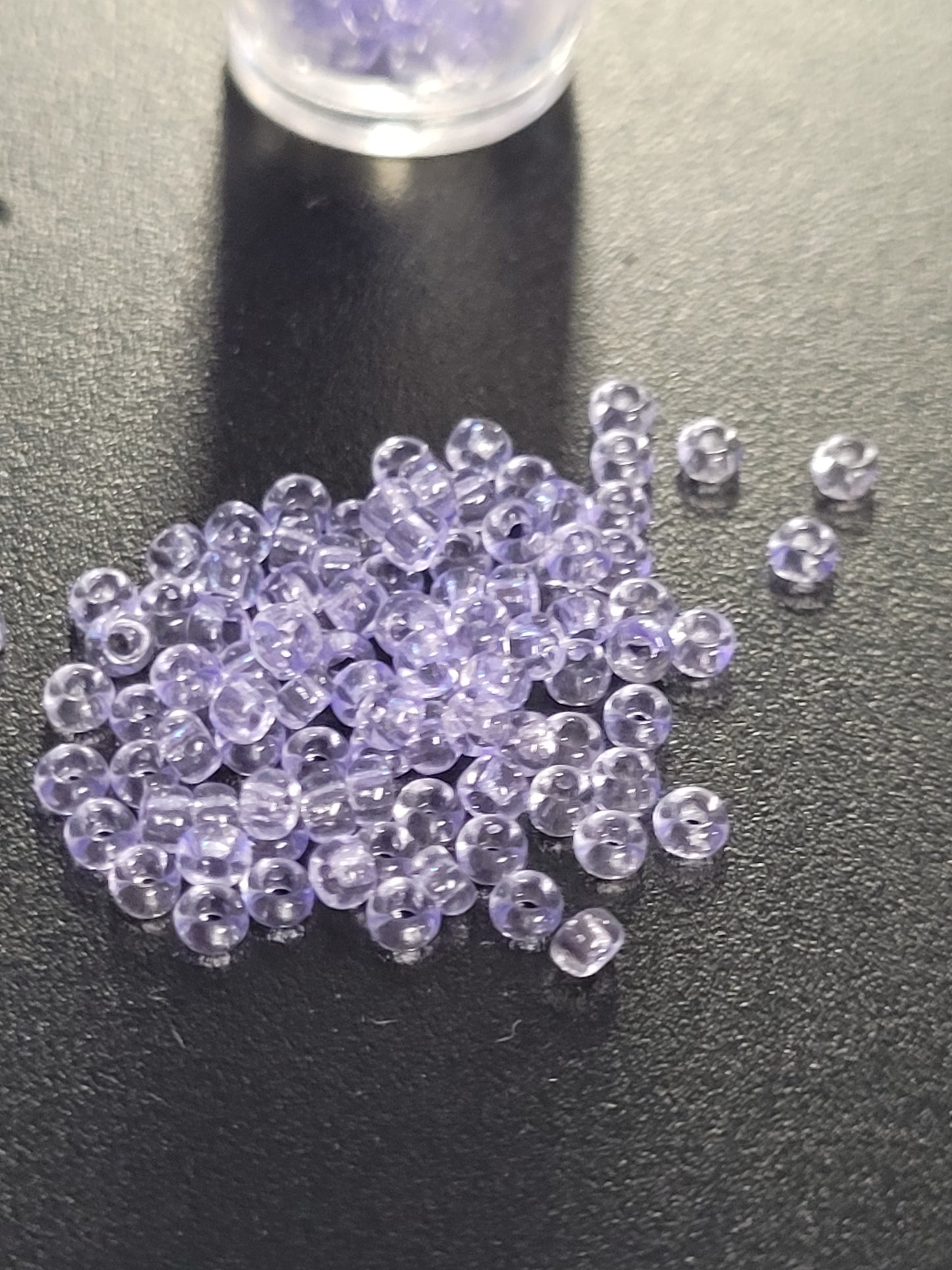 Transparent Light Purple Seedbeads