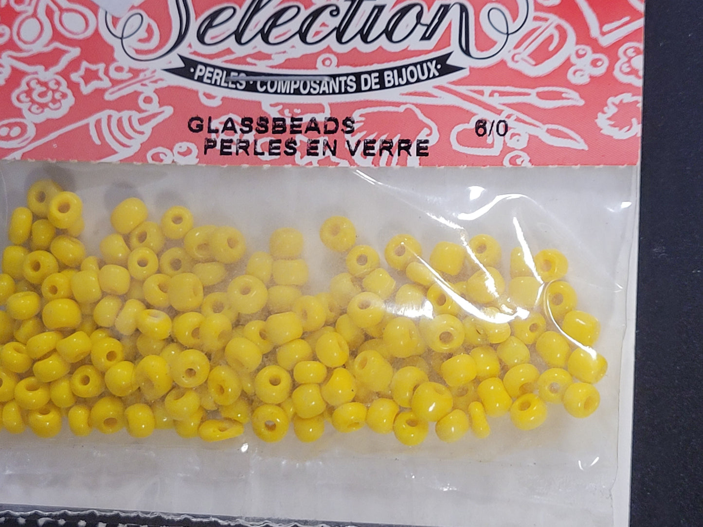Opaque Yellow 6/0 Seedbeads