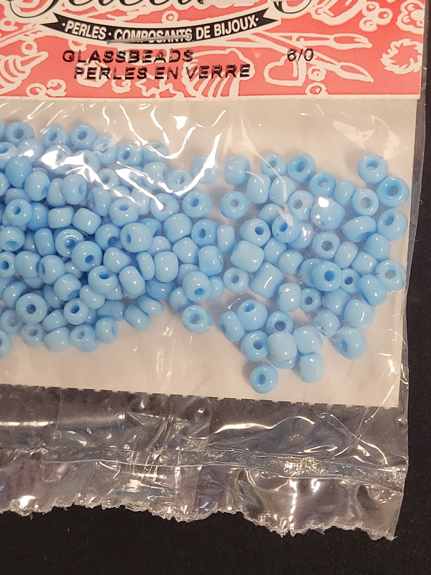 Opaque Light Blue 6/0 Seedbeads
