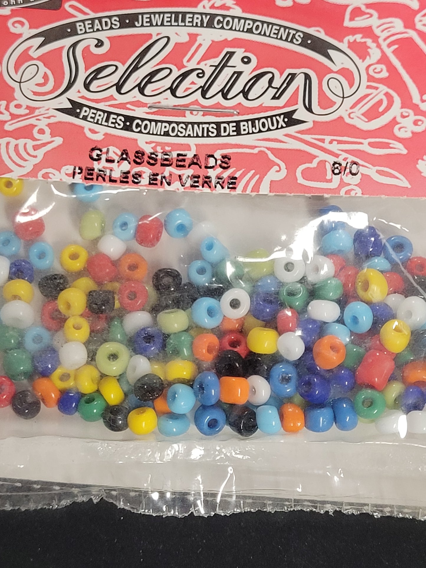 Opaque Multi Colour 6/0 Seedbeads