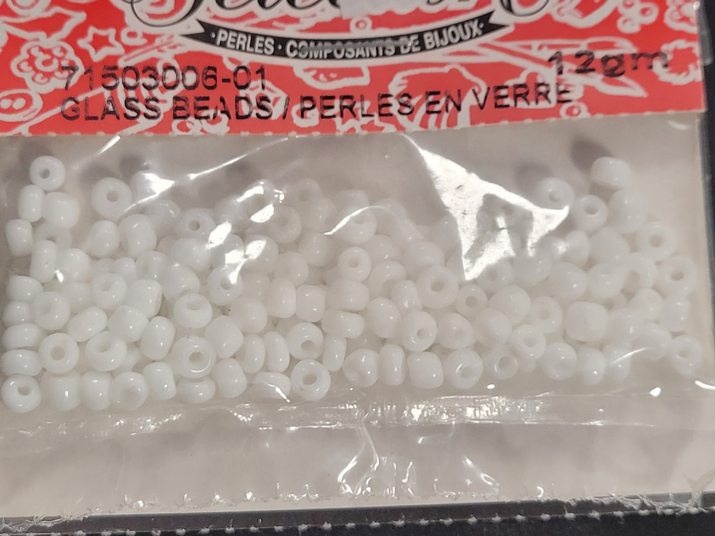 Opaque White 6/0 Seedbeads